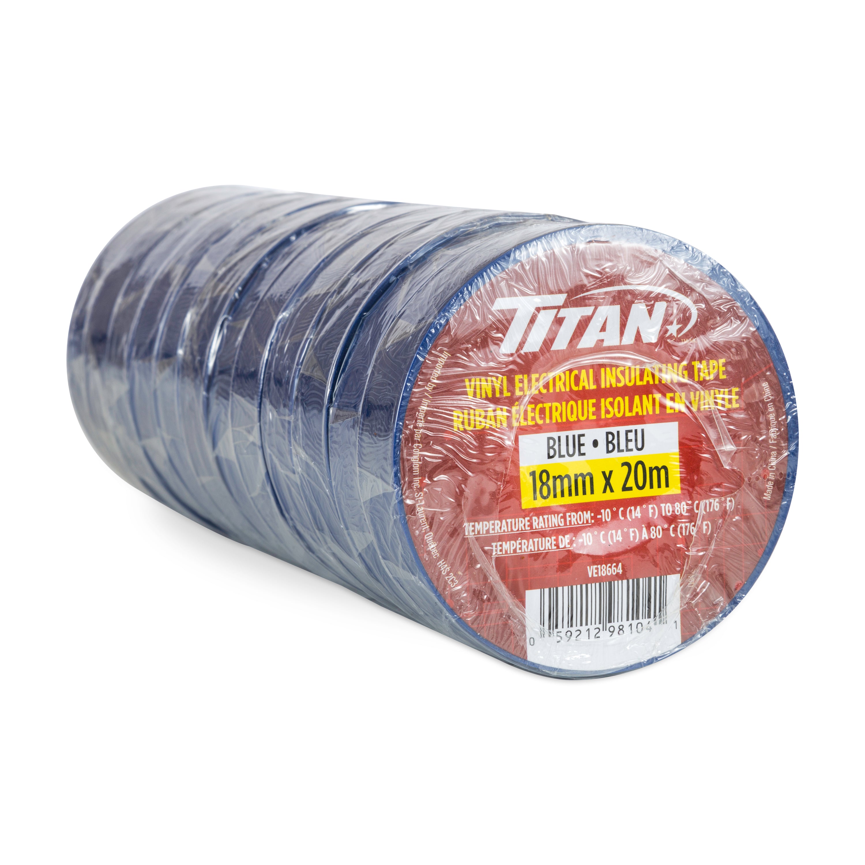 Titan Blue P.V.C. Electrical Tape 18Mm X 20M