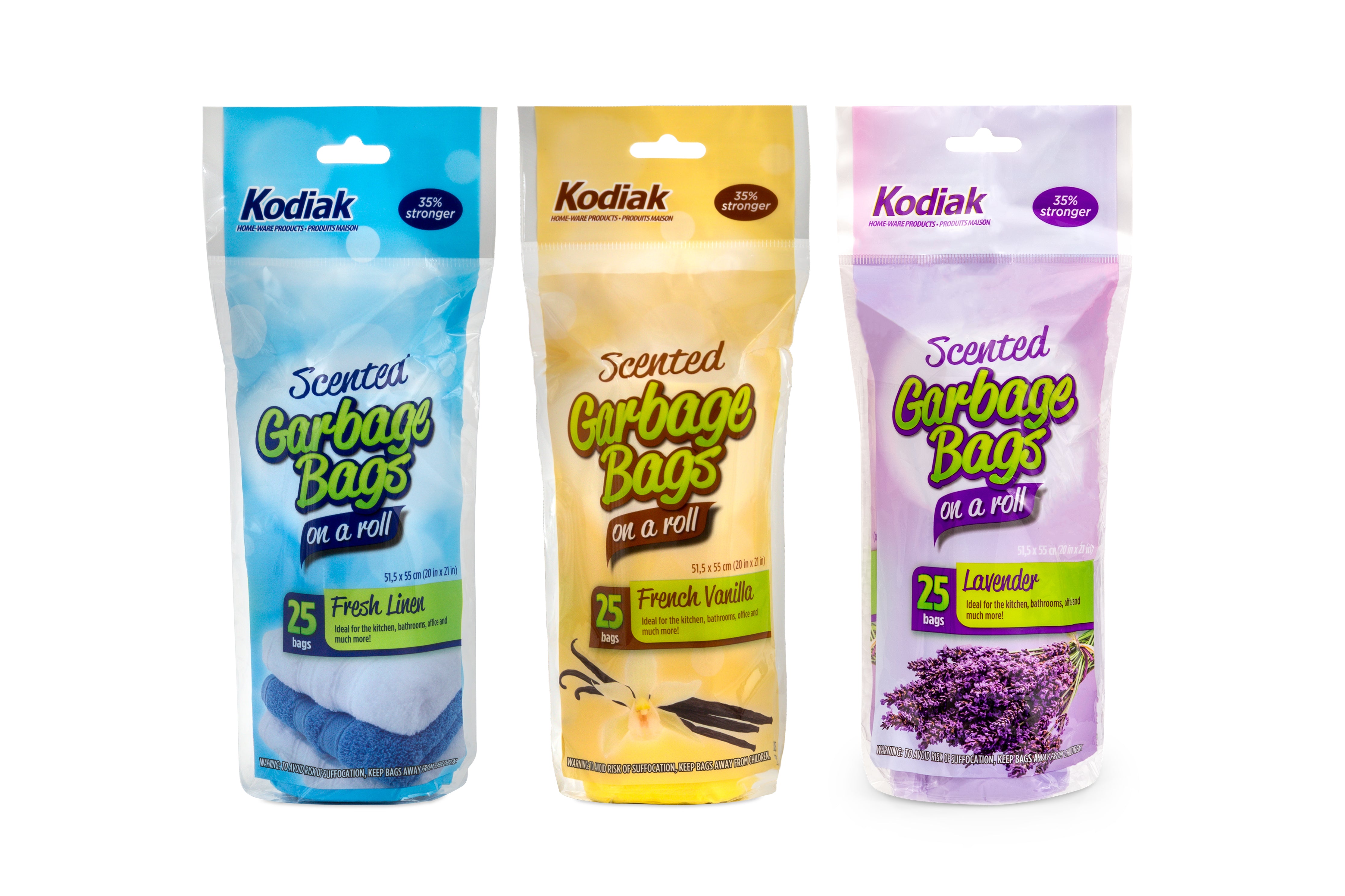 Kodiak Scented Kitchen Bags (3 Scents) 25/Roll