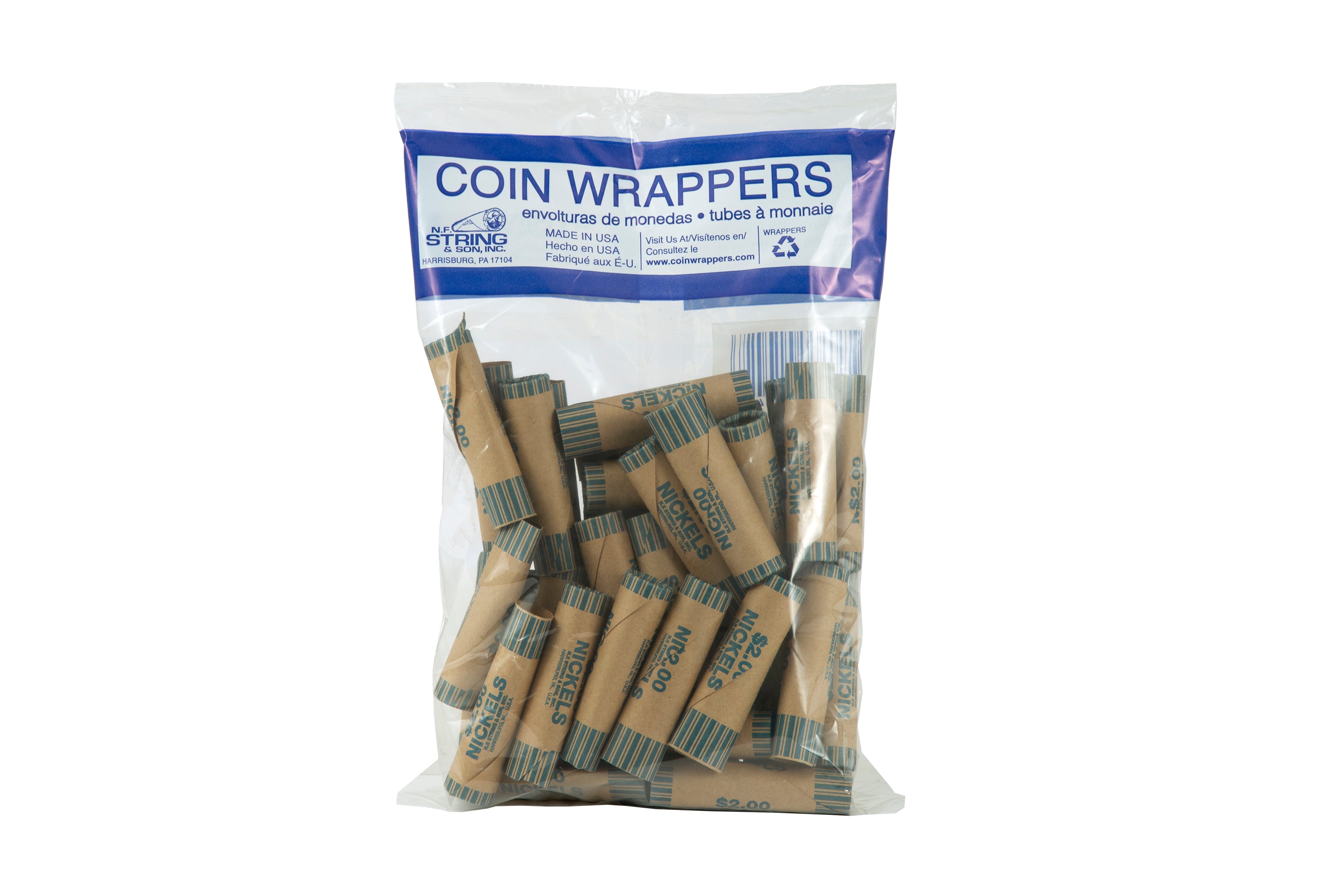 N.F.S Paper $0.05 Coin Rollers 36/Pk
