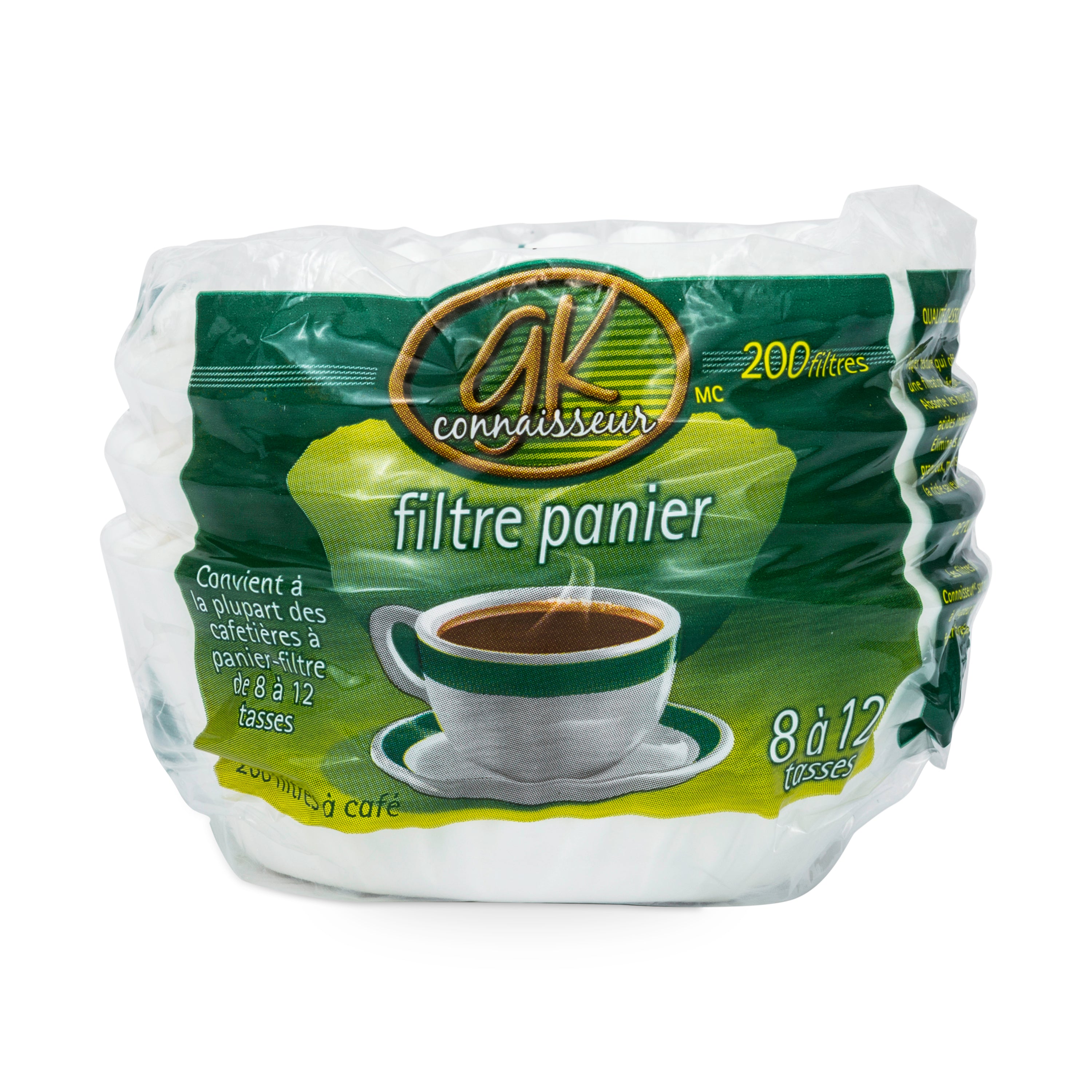 Basket Coffee Filters 8/12 Cup In Poly Bag 200/Pk