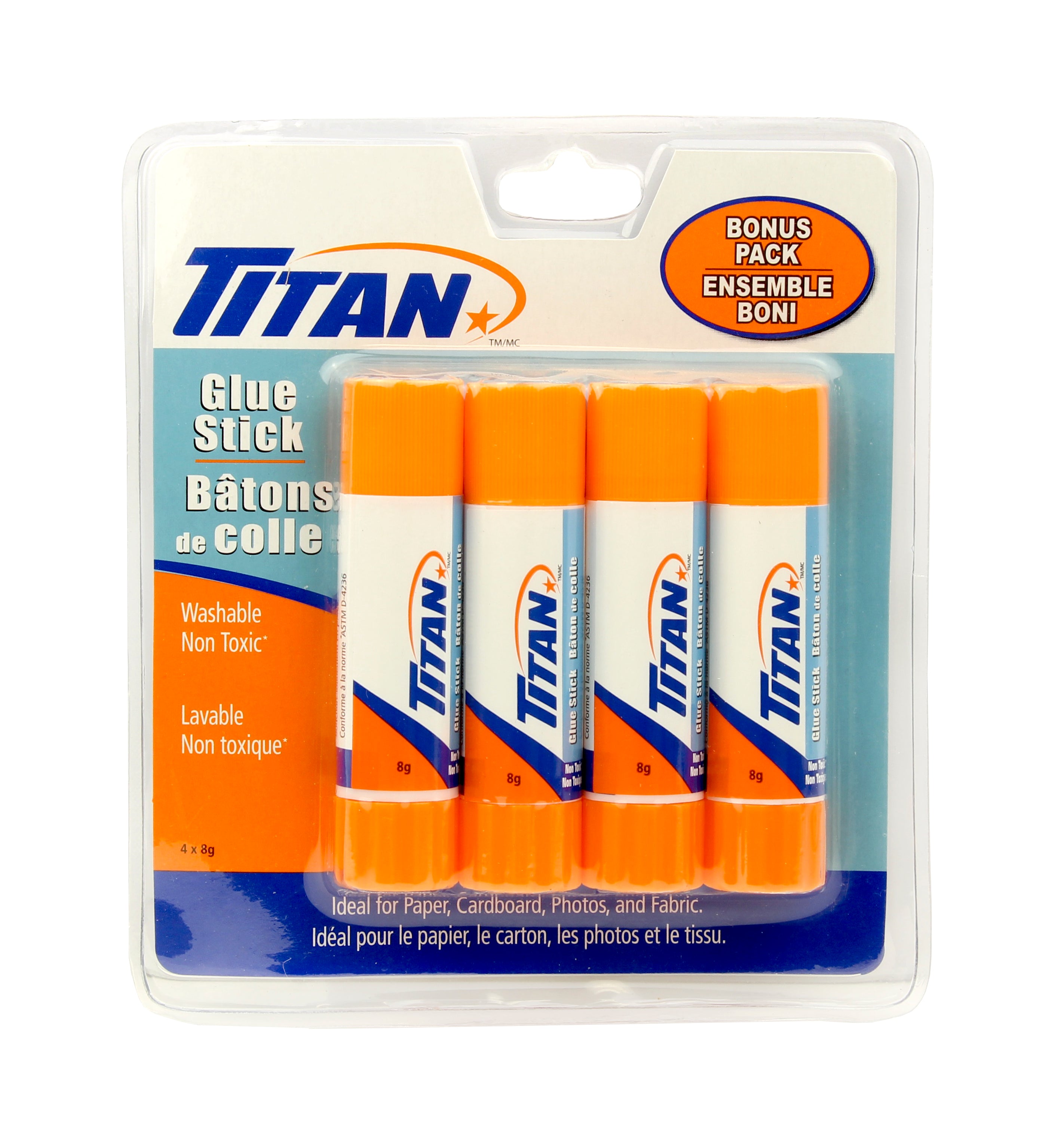 Titan Glue Sticks 8G X 4Pk