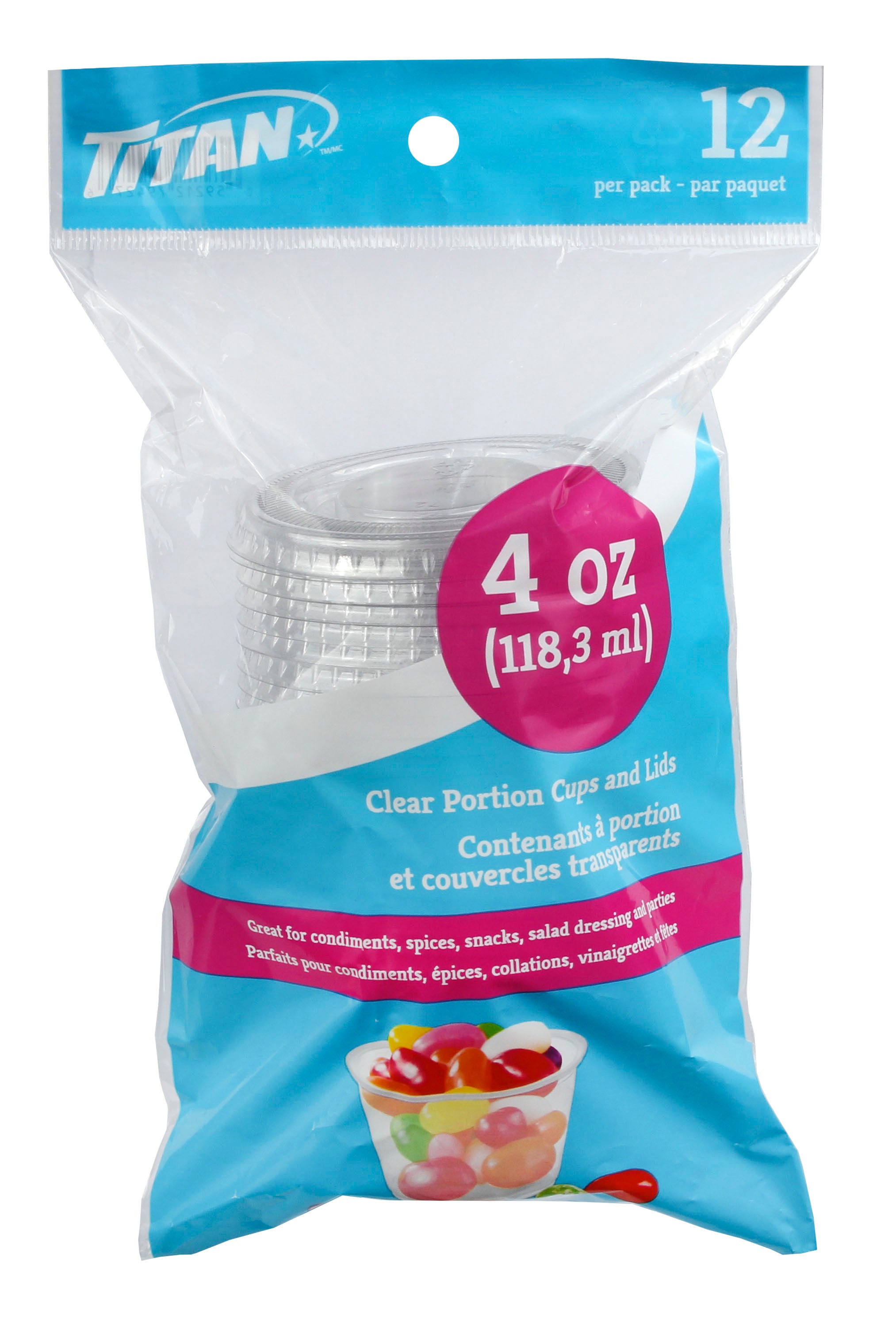 4 Oz Pp Portion Cup And Lid Combo 12/Bag