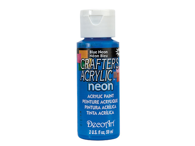 Crafters Acrylic Paint: 2oz Craft & Hobby DCA01-DCA173 A133 in Blue Neon