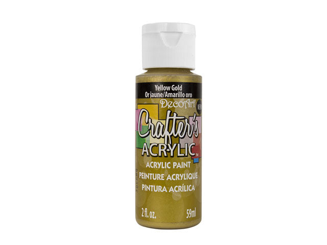 Crafters Acrylic Paint: 2oz Craft & Hobby DCA01-DCA173 A146 in Yellow Gold