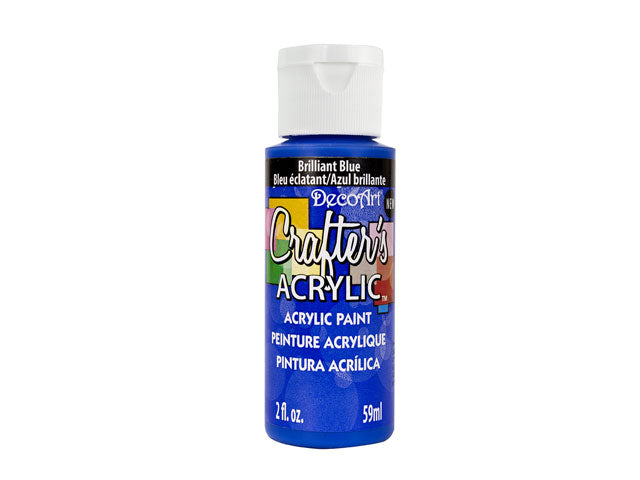 Crafters Acrylic Paint: Brilliant Blue, 2oz Craft & Hobby DCA01-DCA173 A141