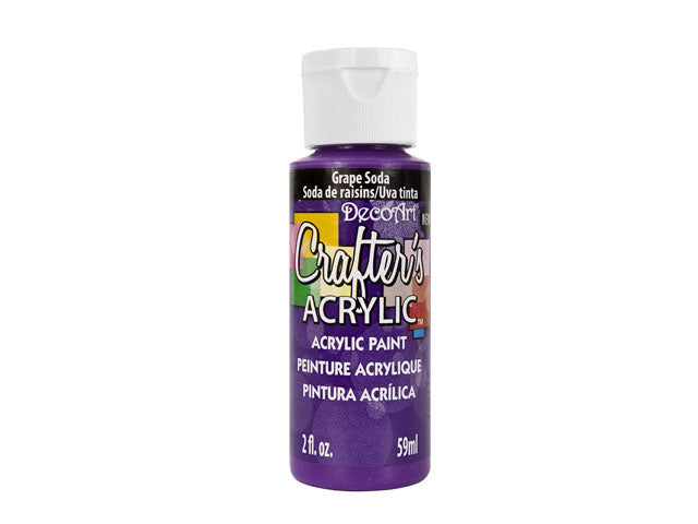 Crafters Acrylic Paint: 2oz Craft & Hobby DCA01-DCA173 A143 in Grape Soda Color