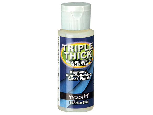 Decoart Paint Mediums: Americana Mediums TG01 Triple-Thick Gloss Glaze, 2oz