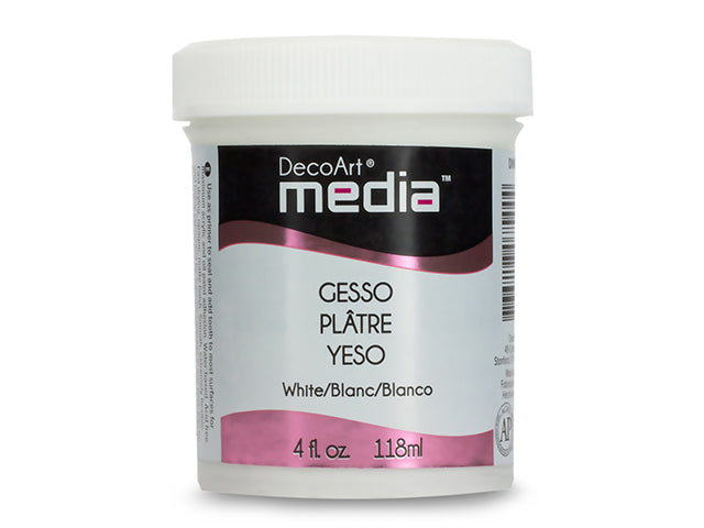 Decoart Mediums: 4oz Gesso DMM18/19 in White DMM18