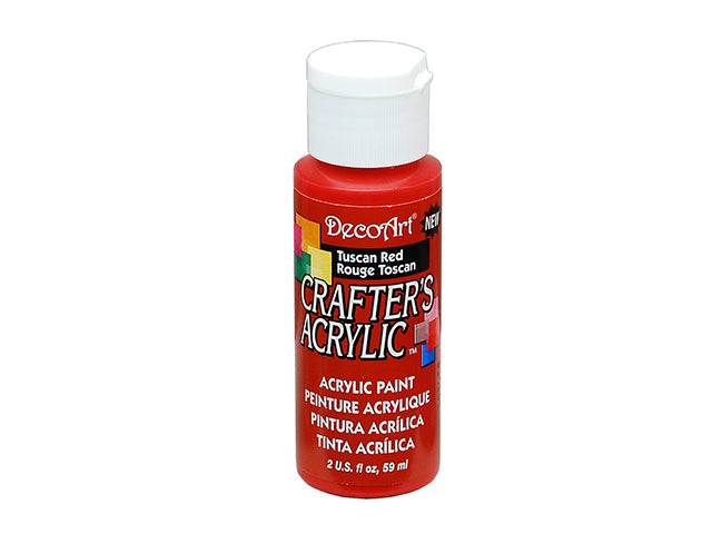 Crafters Acrylic Paint: 2oz Craft & Hobby DCA01-DCA173 A126 in Tuscan Red