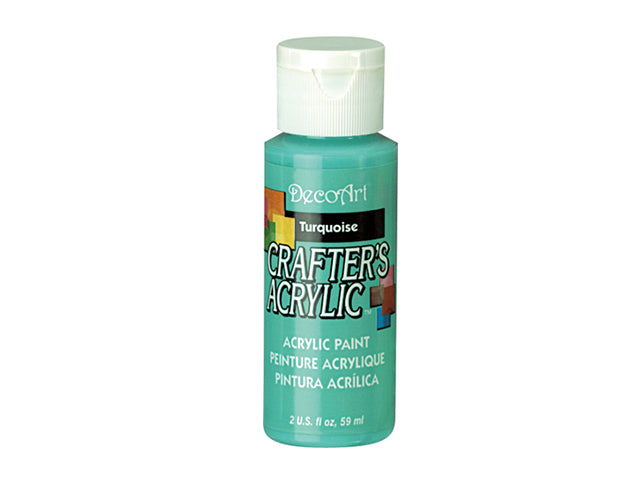 Crafters Acrylic Paint: 2oz, Craft & Hobby, DCA01-DCA173, 42 Turquoise