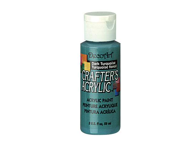 Crafters Acrylic Paint: 2oz Craft & Hobby DCA01-DCA173 in Dark Turquoise