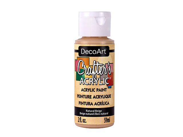 Crafters Acrylic Paint: 2oz, Craft & Hobby, DCA01-DCA173 09, Natural Beige