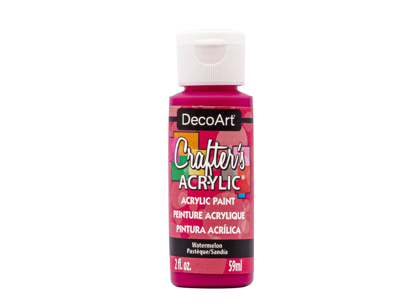 Crafters Acrylic Paint: 2oz Craft & Hobby DCA01-DCA173 A172 in Watermelon Color