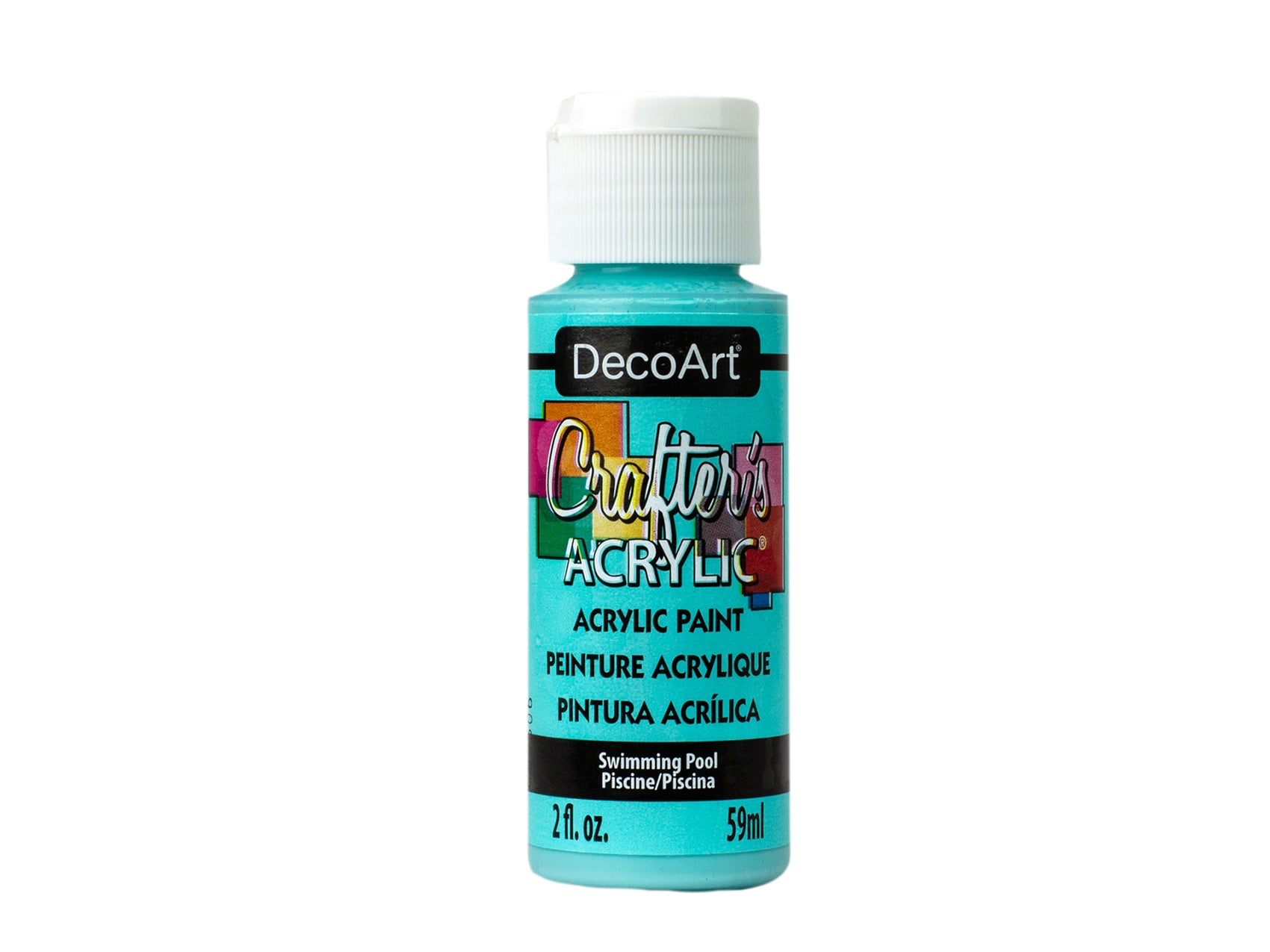 Crafters Acrylic Paint: 2oz Craft & Hobby DCA01-DCA173 A159 in Swimming Pool Color