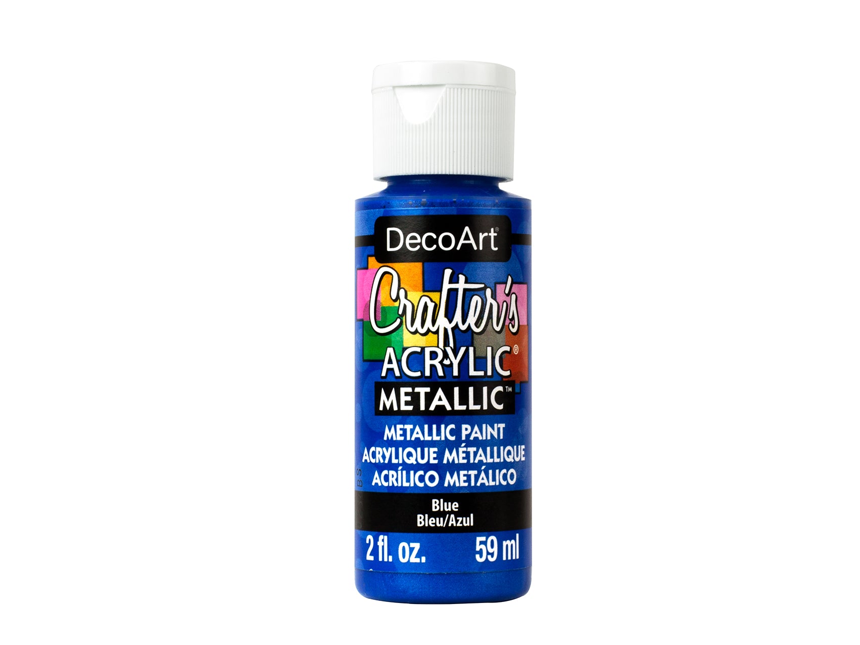 Crafters Acrylic Paint: 2oz Craft & Hobby DCA01-DCA173 A167 in Blue Metallic