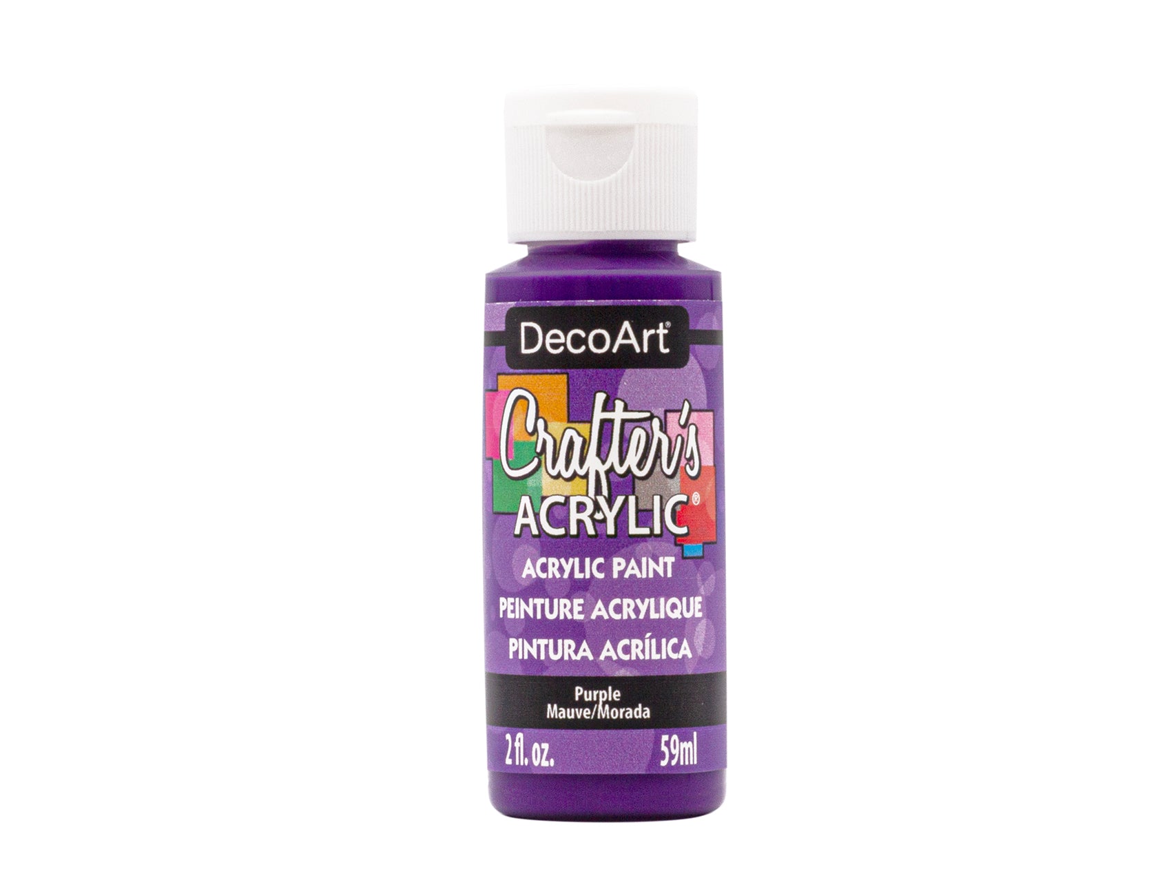 Crafters Acrylic Paint: 2oz, Craft & Hobby, DCA01-DCA173, A168 Purple