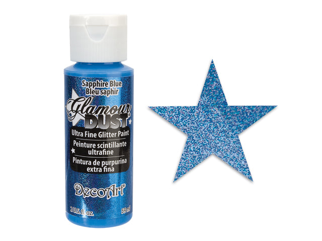 Glamour Dust Paint: Ultrafine Glitter Paint, 2oz, DGD01-DGD21 11 Blue Sapphire