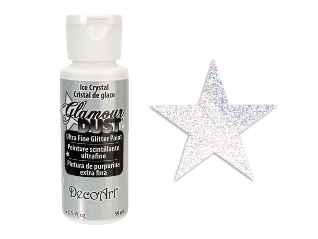 Glamour Dust Paint: Ultrafine Glitter Paint, 2oz, DGD01-DGD21 09 Ice Crystal