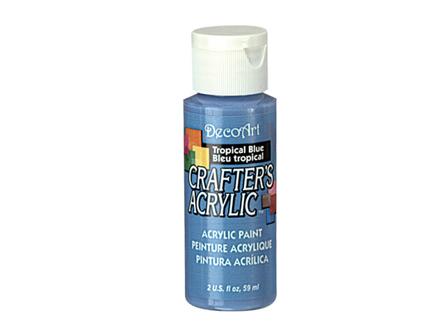 Crafters Acrylic Paint: 2oz, Craft & Hobby DCA01-DCA173 A102 in Tropical Blue