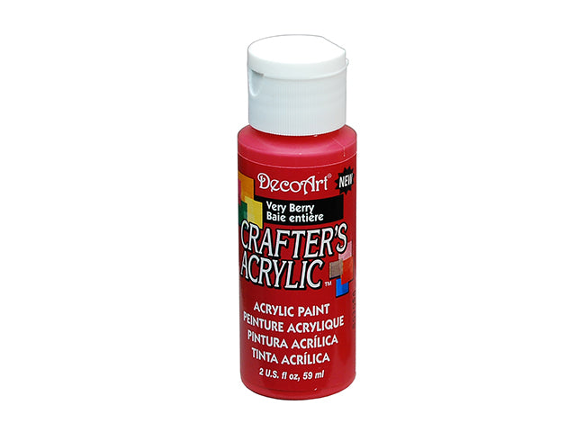 Crafters Acrylic Paint: 2oz Craft & Hobby DCA01-DCA173 A121 in Very Berry Color