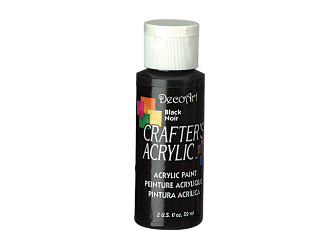 Crafters Acrylic Paint: 2oz Craft & Hobby DCA01-DCA173 47 BLACK