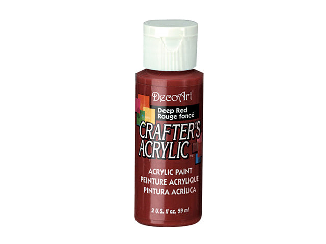 Crafters Acrylic Paint: 2oz Craft & Hobby DCA01-DCA173 21 in Deep Red