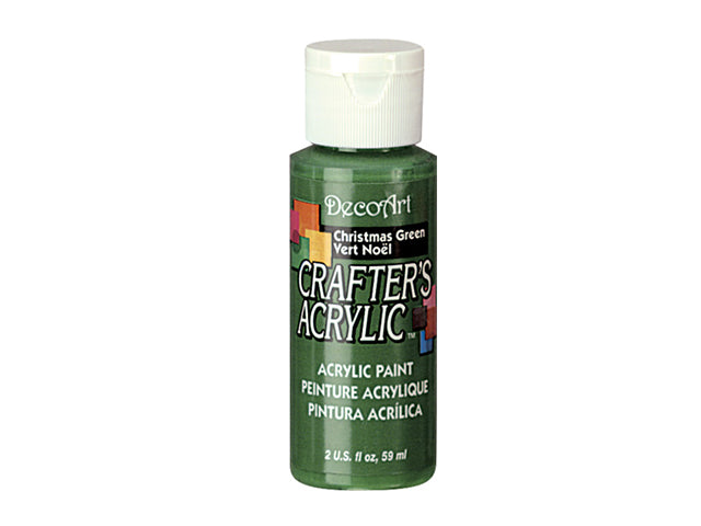 Crafters Acrylic Paint: 2oz, Craft & Hobby, DCA01-DCA173, 37 Christmas Green