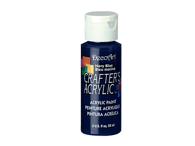 Crafters Acrylic Paint: 2oz, Craft & Hobby, DCA01-DCA173, 29 Navy Blue