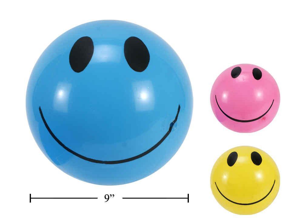 9" Smiley Face Playball