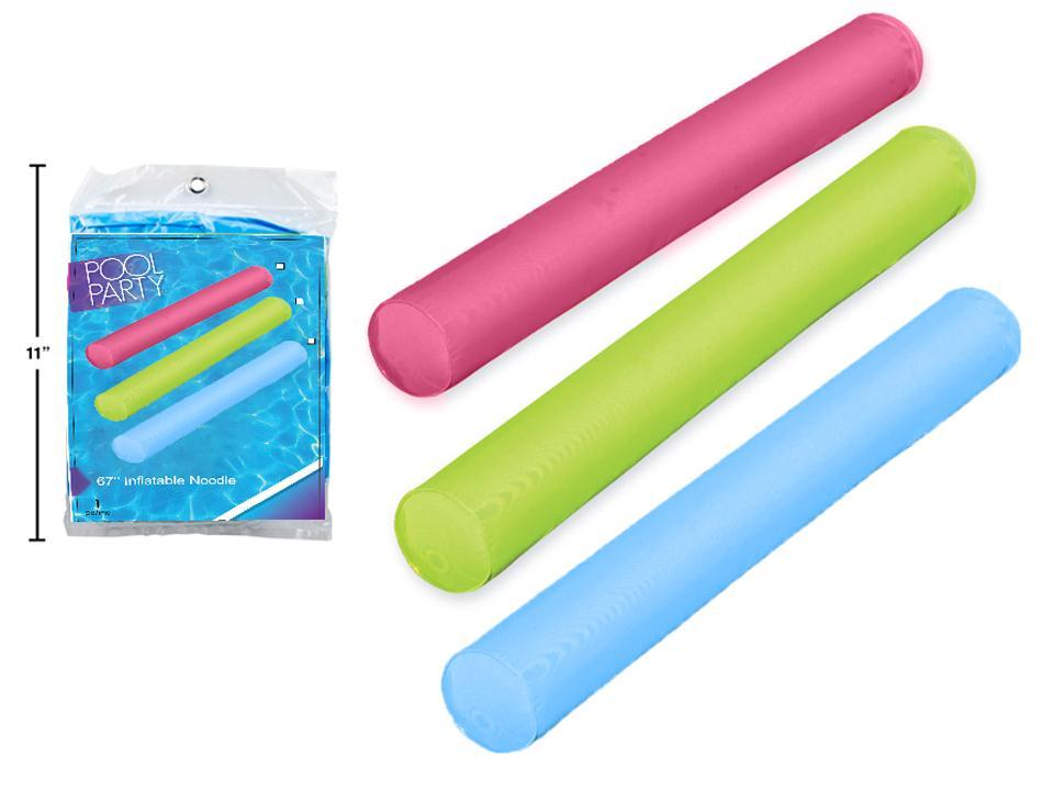 Pool Party Inflatable Noodle, 64.5"x6.7"