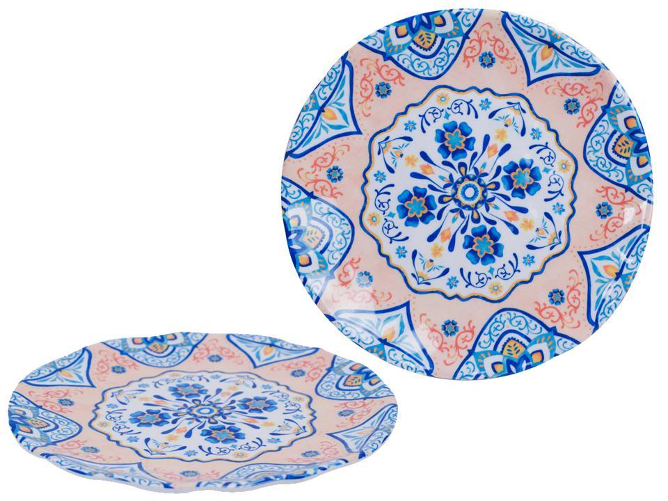 Luciano 9"D Floral Medallion Melamine Plate