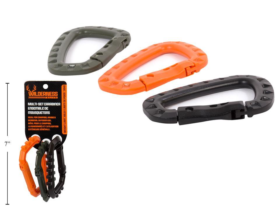 Wilderness Elite 3pcs Carabiner