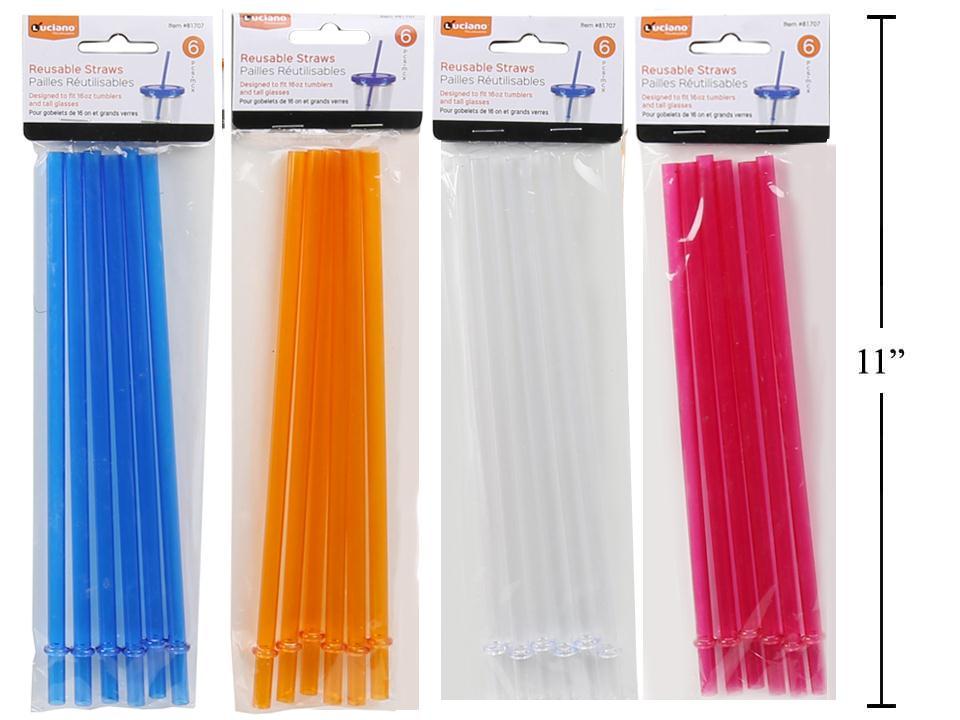 Luciano 6-Piece Reusable Straws